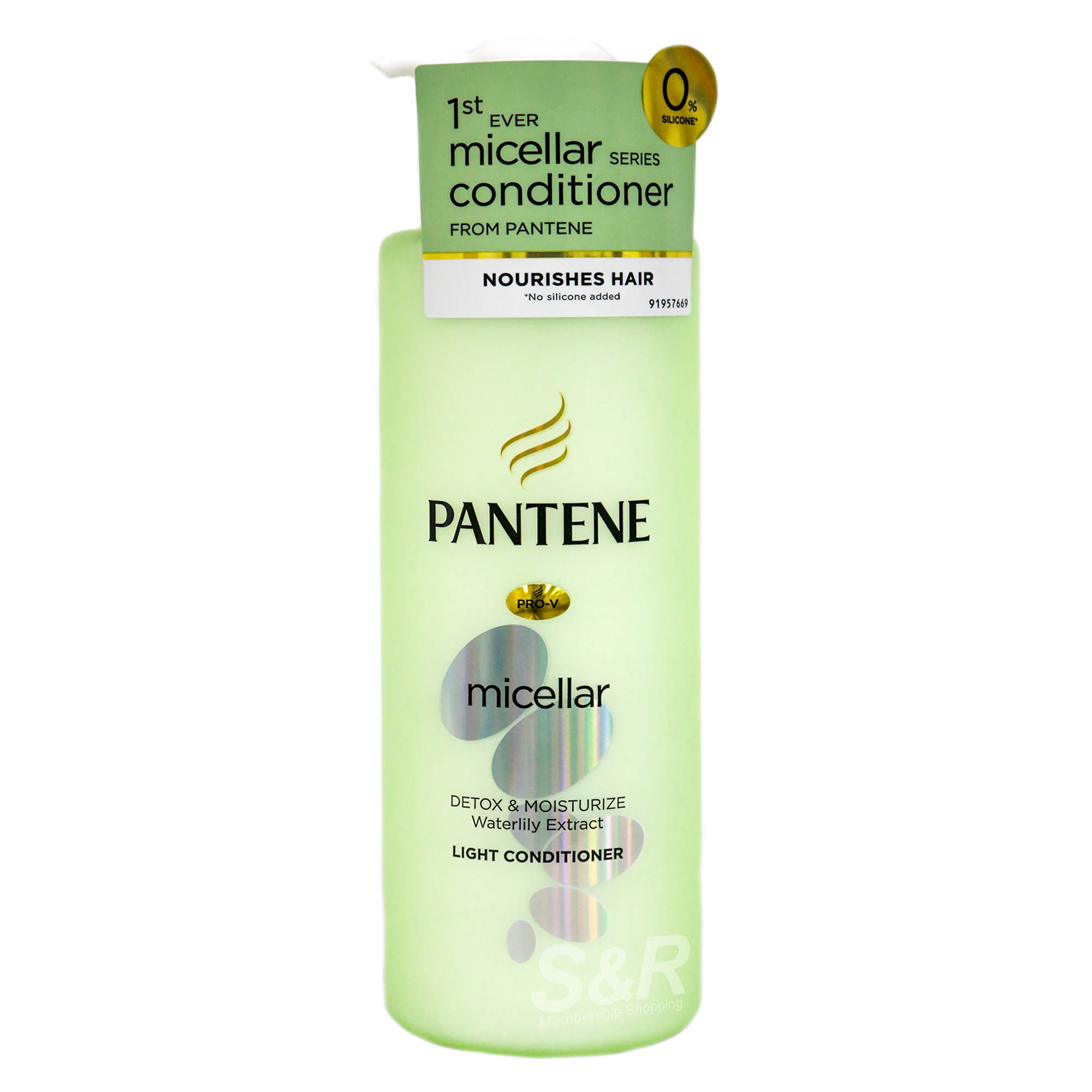 Pantene Pro-V Micellar Detox and Moisture Waterlily Extract Light Conditioner 530mL